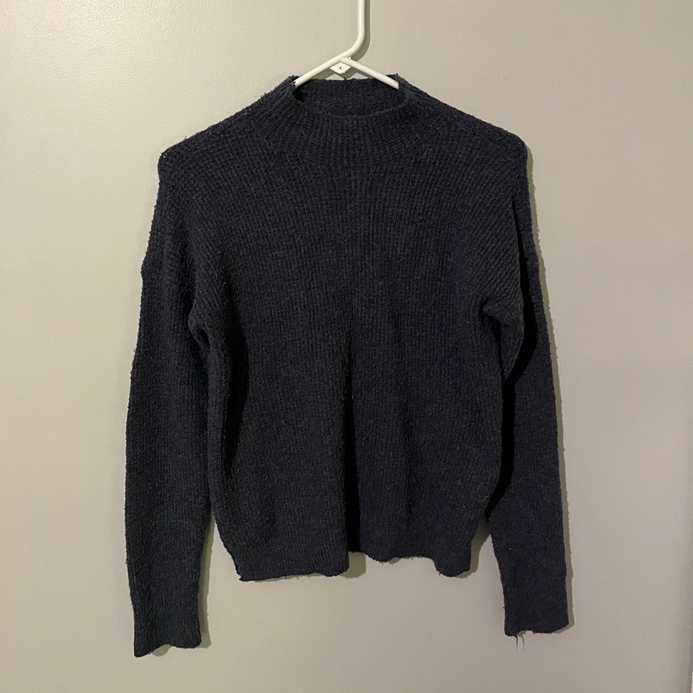 Pink Rose Mock Neck Sweater